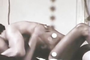 Black dude copulates marvelous and hot ebon horny white wife in missionary style