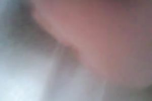 My Russian girlfriend turns her butt to my side and I plug a sex toy