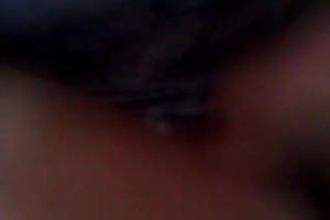 My Russian girlfriend turns her butt to my side and I plug a sex toy