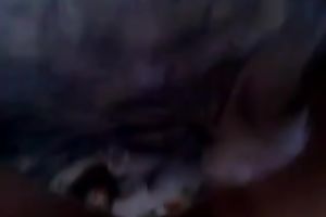 My Russian girlfriend turns her butt to my side and I plug a sex toy