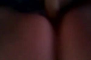 My Russian girlfriend turns her butt to my side and I plug a sex toy