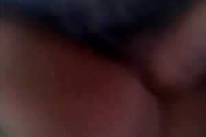 My Russian girlfriend turns her butt to my side and I plug a sex toy