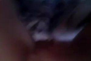 My Russian girlfriend turns her butt to my side and I plug a sex toy