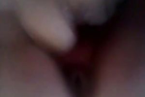 My Russian girlfriend turns her butt to my side and I plug a sex toy