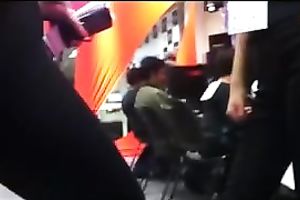 Girl in taut yoga panties got her wazoo filmed on my spy web camera