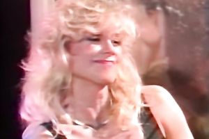 Busty babe got her boobs licked by her lewd girlfriend in the crapper