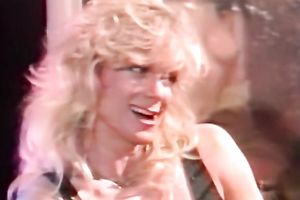 Busty babe got her boobs licked by her lewd girlfriend in the crapper