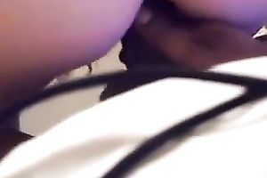 Dark haired and bootyful white playgirl could not stop engulfing delicious BBC