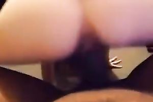 Dark haired and bootyful white playgirl could not stop engulfing delicious BBC