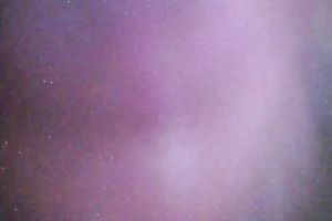 Amateur golden-haired flashes her large natural zeppelins for the cam