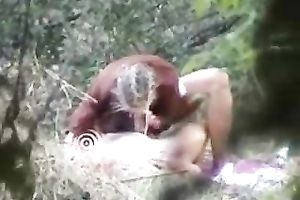 Spy clip of my ally fucking his wench in the forest