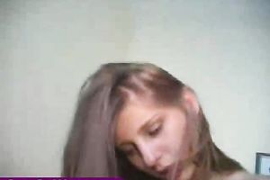 Captivating non-professional sex junkie rides her shaggy partner