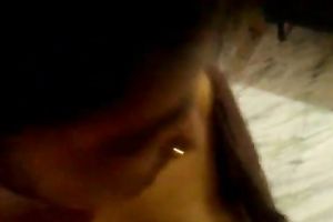 Busty and big bottomed black skinned Indian dark brown Married slut sucks hubby