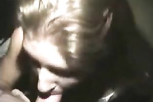 Feeding my blond girlfriend whore with fresh load of jism