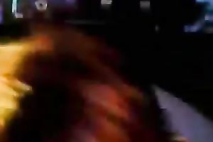 Lewd tattooed dilettante ginger slut showed off her hot bum in straps