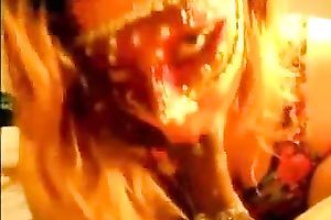 Horny housewife engulfing my moist hard dong deepthroat in POV