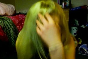 Playful blondie on cam is ready to impress with her body