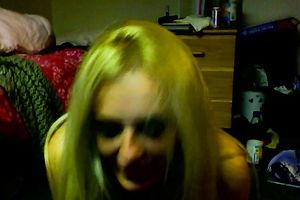 Playful blondie on cam is ready to impress with her body
