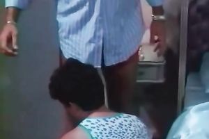 Svelte dark brown slut receives tied on 2 parts by cock