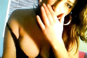 Busty web camera seductress knows what indeed receives my jock hard