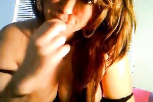 Busty web camera seductress knows what indeed receives my jock hard