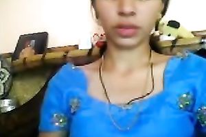 Sweet and youthful dilettante Indiab sweetheart flashes her tiny marangos