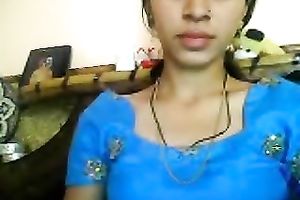 Sweet and youthful dilettante Indiab sweetheart flashes her tiny marangos