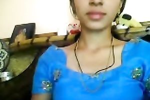 Sweet and youthful dilettante Indiab sweetheart flashes her tiny marangos