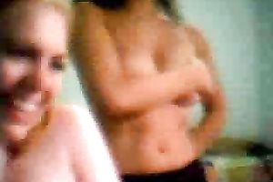 Two shiny college hoes expose me their agreeable tits on cam chat