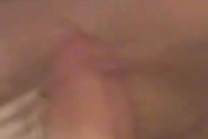 Voracious brunette hair girlfriend gobble my pink palpitating cock