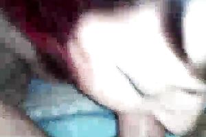 Nice unfathomable fleshly head from white non-professional housewife