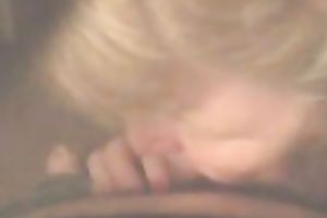 Another hawt lustful blond engulfing my weenie in a hotel room