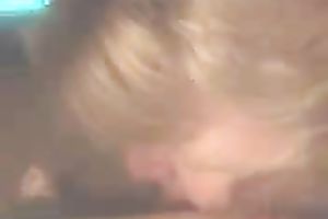 Another hawt lustful blond engulfing my weenie in a hotel room