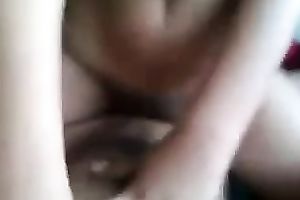 Lusty lengthy haired buxom sufficiently hotwife was riding her fellow in cowgirl pose