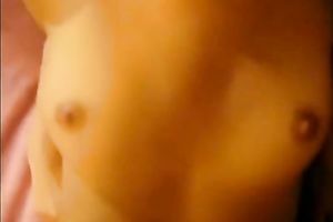 Floozy legal age teenager playgirl receives to ride huge knob in her bedroom