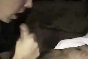 Dark haired cum hungry nympho greedily blew my friend's ramrod