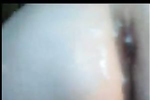 I jerked off on my wife's gigantic booty and overspread her booty with spunk