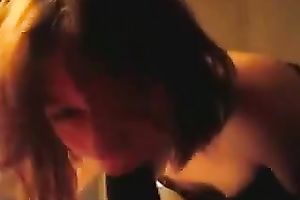 Skinny perverted legal age teenager white doxy blows my large black rod