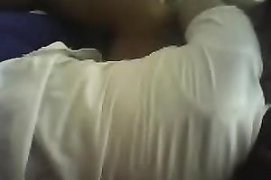Horny dilettante Indian aged pair spooning in front of cam