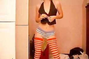 Leaked cam episode of my slender teeny roommate stripping