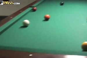 Sweet brunette hair Russian babe in the public restroom showing