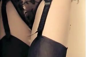 Almost flawless legs of my hot teen girlfriend in nylons