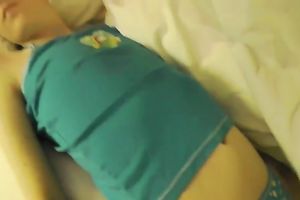 Dark haired greedy titless teen provided my buddy with a priceless oral job