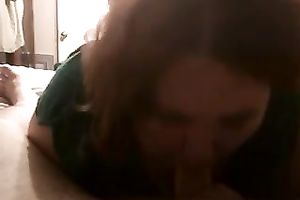 Salacious big beautiful woman girlfriend goes down on me after lunch