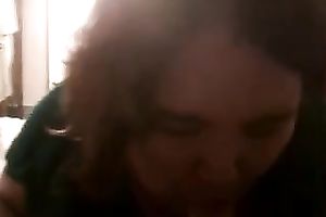 Salacious big beautiful woman girlfriend goes down on me after lunch