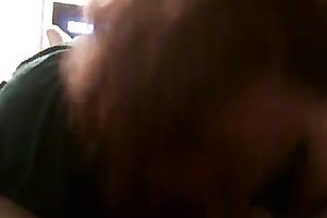 Salacious big beautiful woman girlfriend goes down on me after lunch