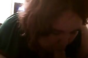 Salacious big beautiful woman girlfriend goes down on me after lunch