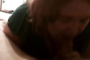 Salacious big beautiful woman girlfriend goes down on me after lunch