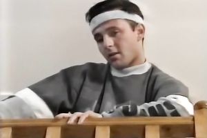 Voracious blond wench feeding ona large dark shaft