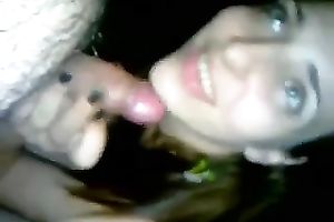 Cute brunette hair European BBC slut gives me head on POV tape